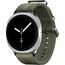 Galaxy Watch 8 | 40 мм | 4G LTE | Silver | Athleisure/Green | S/M, Тип ремешка : Athleisure, Размер корпуса : 40 мм, Цвет: Silver, Цвет ремешка: Green, Размер ремешка : S/M, Подключение часов : Bluetooth / Wi-Fi + 4G LTE, изображение 2